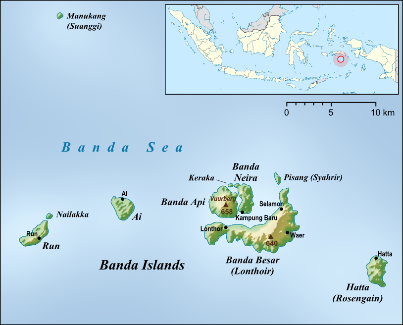 班達群島。圖片來源：wiki