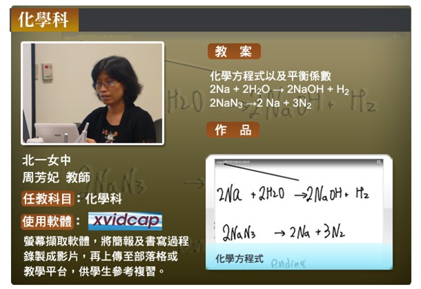 化學科使用自由軟體範例 化學科使用自由軟體範例